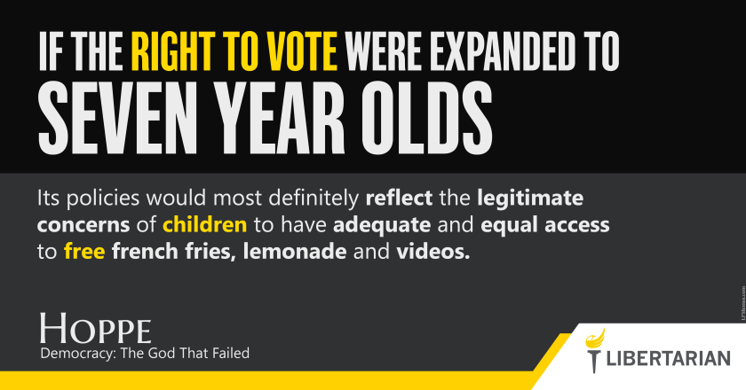 LW1314: Hans-Hermann Hoppe – Seven Year Old Voters