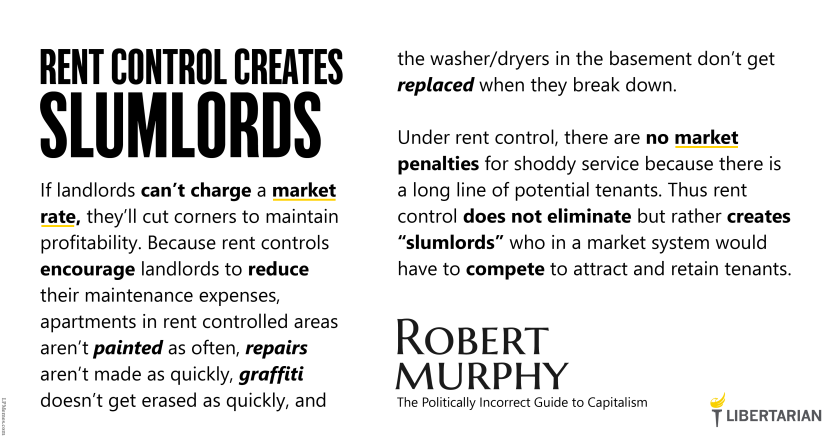 LW1447: Bob Murphy - Rent Control Creates Slumlords