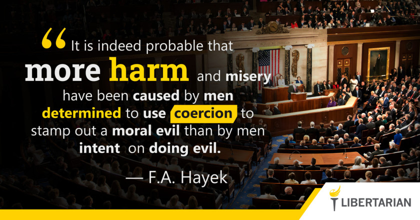 LW1201: F.A. Hayek – More Harm and Misery by Using Coercion