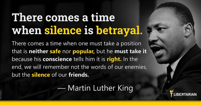 LW1212: Martin Luther King – There Comes a Time When Silence is Betrayal