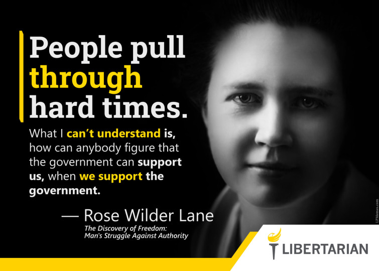 LF1049: Rose Wilder Lane – We Support the Government