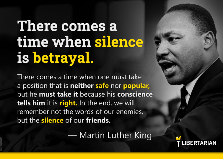 LF1212: Martin Luther King – There Comes a Time When Silence is Betrayal