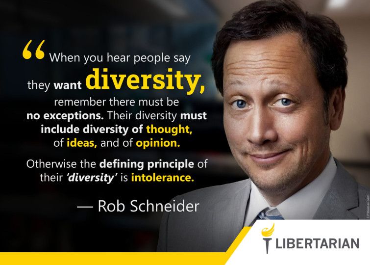 LF1224: Rob Schneider – Real Diversity Not Intolerance