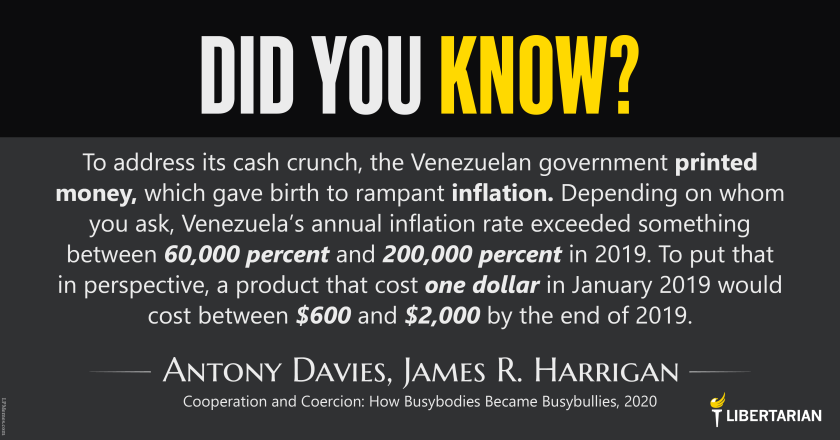 LW1364: Antony Davies – Venezuelan Inflation
