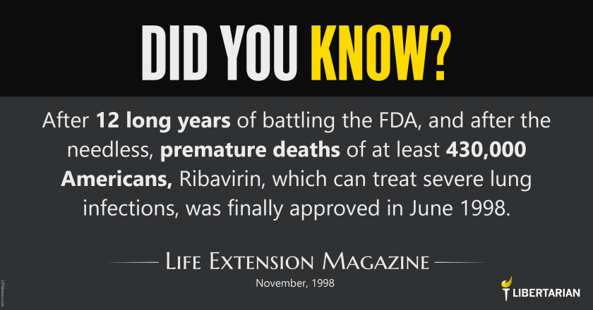 LW1369: Life Extension Magazine – 430,000 Deaths