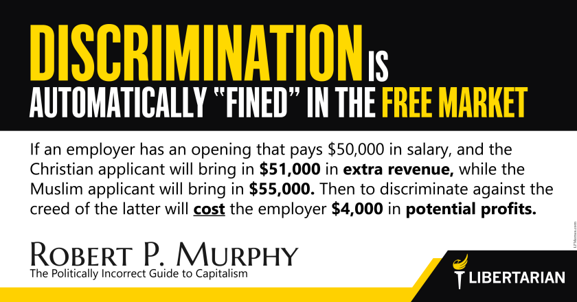LW1445: Bob Murphy: Discrimination in the Free Market