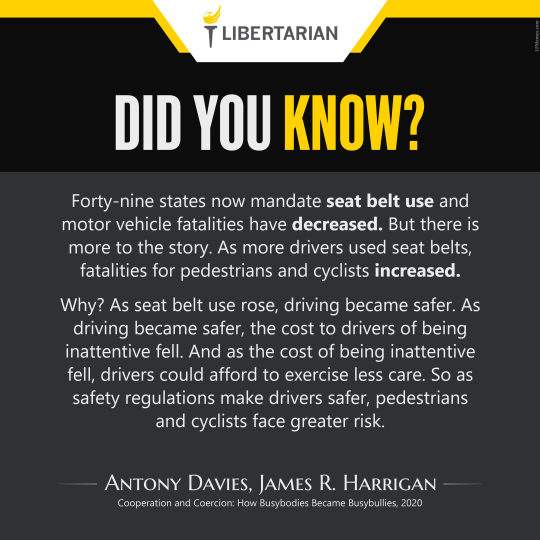 LF1366: Antony Davies – Seat Belt Laws