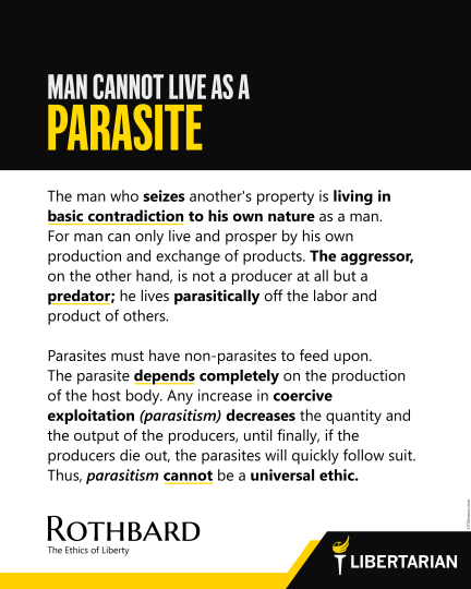 LF1375: Murray Rothbard – Man Cannot Live as a Parasite