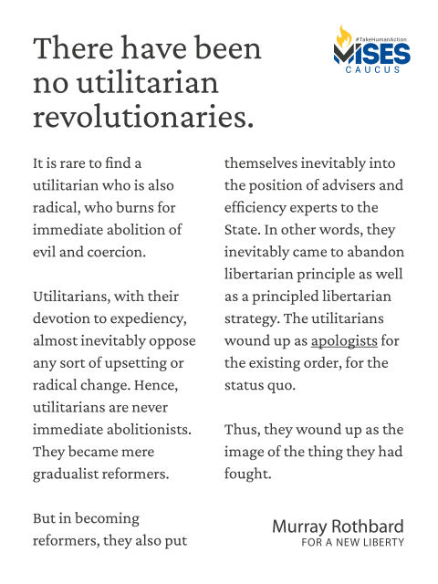 F1094: Murray Rothbard - No Utilitarian Revolutionaries