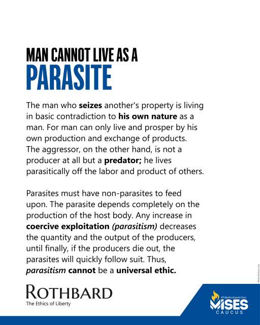 F1375: Murray Rothbard – Man Cannot Live as a Parasite