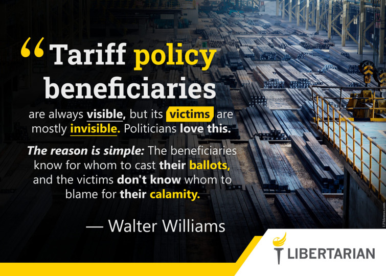 LF1199: Walter Williams – Tariff Victims are Invisible