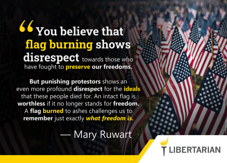 LF1219: Mary Ruwart – Punishing Flag Burning