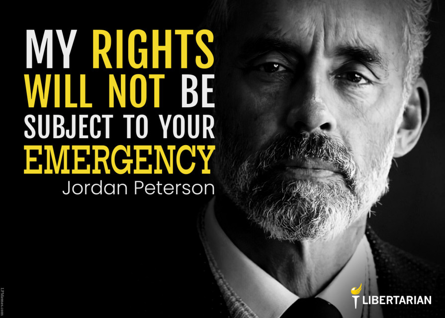 LF1282: Jordan Peterson – My Rights and Your Emergency