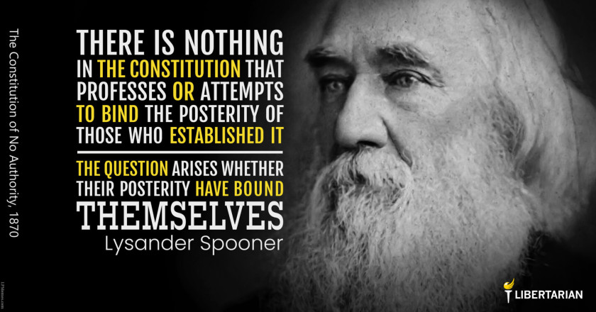 LW1420: Lysander Spooner - Nothing in the Constitution